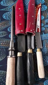 Product Review of 2 pisau baja Hss arkote & 1pcs stik asah kristal  Kitchenware Dapur Daging from M** R**n (**🇨 0
