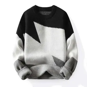 fashion sweater rajut knitwear cowok/pria kekinian peremium tebal
