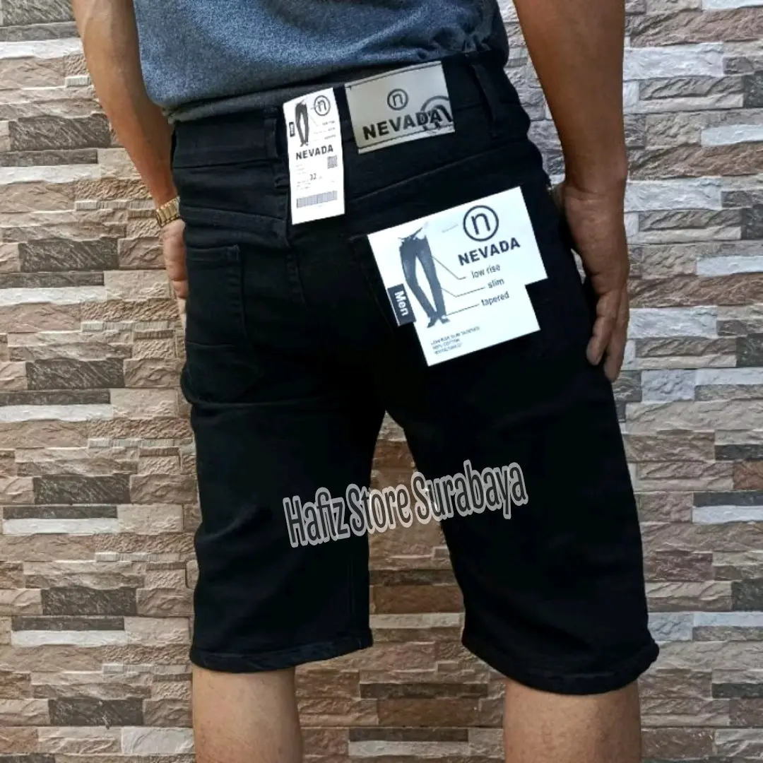 Celana Pendek Jeans Pria Bahan Mellar Berkualitas Size 27 - 38 bahan Denim