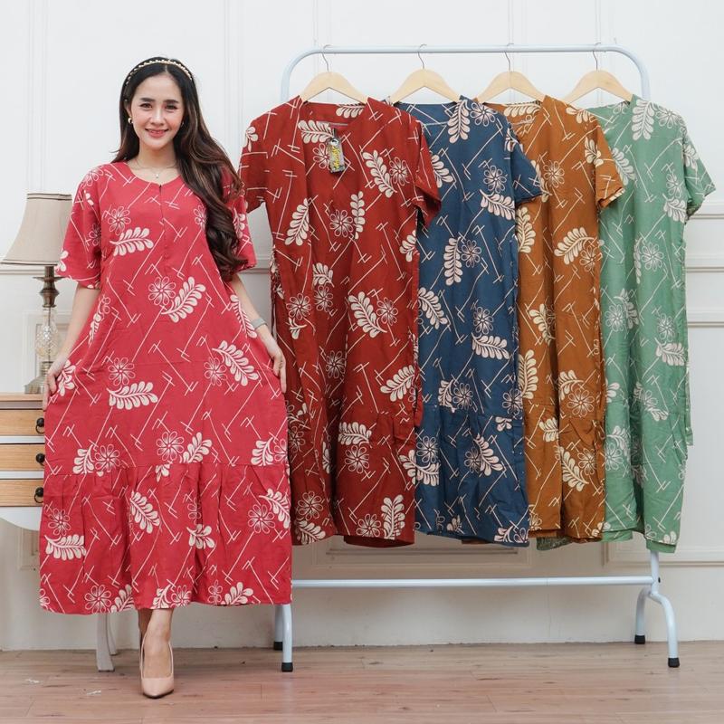 Product Introduction of Nyonya Batik Daster Phika Rimpel Murah Sleting Busui Friendly Wanita 7