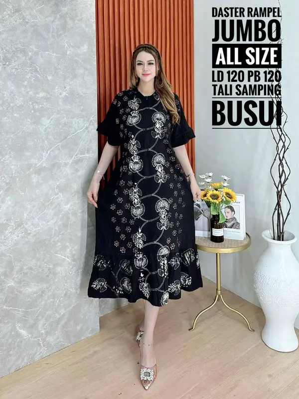 Batik Usman - Terbaru Daster Rampel Jumbo Rayon Twill Cap Malaman Pekalongan Kekinian Viral 3