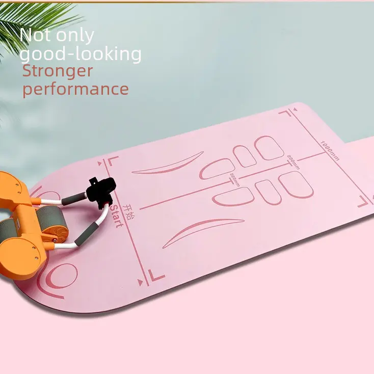 Abdominal Wheel Training Mat Indoor Sports Anti-Slip Floor Mat Rope Skipping Mat Yoga Mat Beginner Fitness