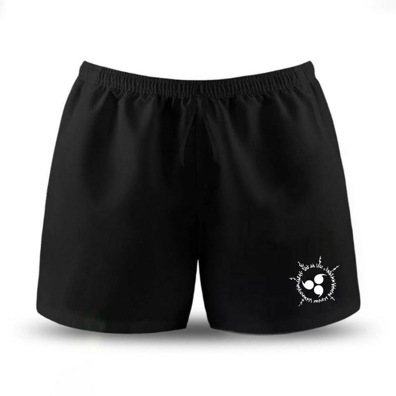 Celana Pendek Boxer Pria dan Wanita untuk Olahraga Harian Santai basic Hitam Motif Keren 1