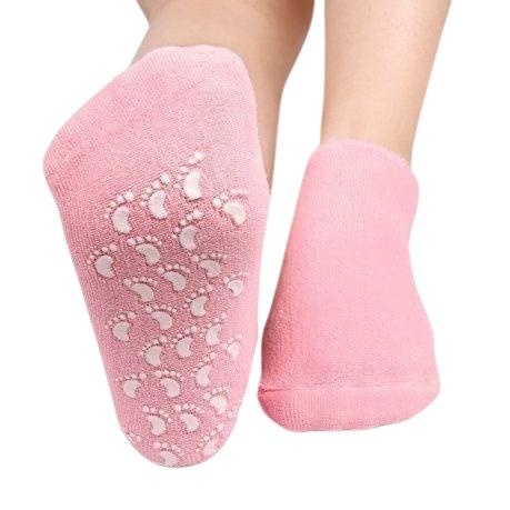 Kaos Kaki Gel Spa Gel Socks Merah Muda / Pink Anti Slip 2