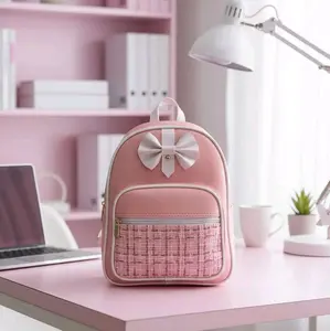 tas ransel pita wanita serbaguna tas gendong bahan sintetis dan kanvas