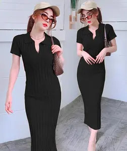 ZRS Dress Rajut Diana Ld 90 - 100 cm P 110 cm B 300 gr Cotton Polyester #4405