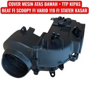 cover mesin atas bawah beat fi scoopy fi spacy fi vario 110 fi lama stater kasar KZL K25 dan tutup kipas mesin