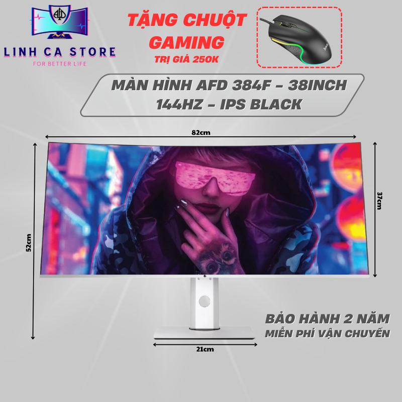 Màn hình cong ultrawide AFD 384F cong 38in/4K (WQHD)/IPS BLACK/TypeC/144Hz/Loa/2300R 6
