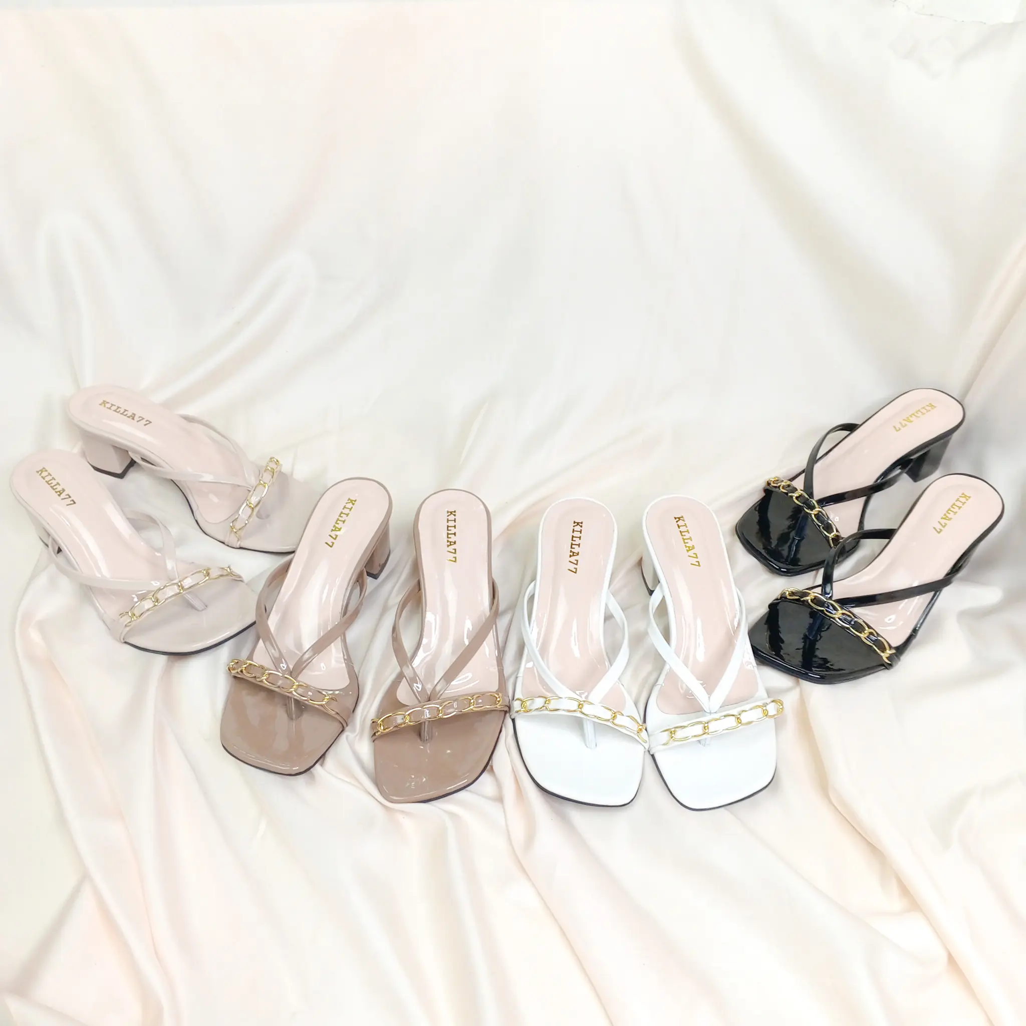 FS HEELS sandal hak tinggi 5cm wanita casual terbaru outfit ootd RTE03
