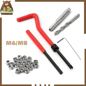 30pcs Metric Thread Repair Kit M6 M8 Recoil Helicoil Car Pro Coil Besi Tahan Karat
