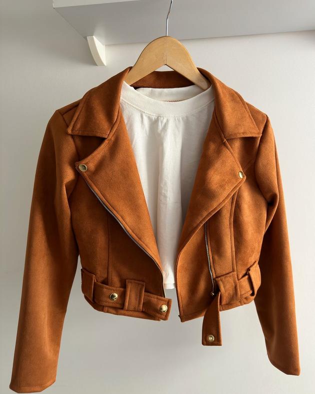 Jaqueta suede PLUS SIZE femenina Premium do P até G4