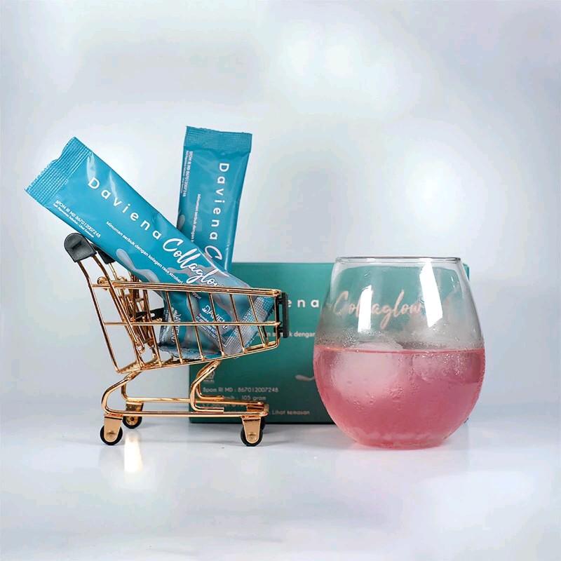 Daviena Collaglow Minuman Kolagen Collagen  Bebas Gluten Organik Bebas GMO Perawatan Rambut & Kuku Perawatan Kulit Mencerahkan 2
