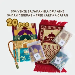 20 pcs SAJADAH BLUDRU MINI AL JAZIRA 35 X 55 CM HALUS LEMBUT