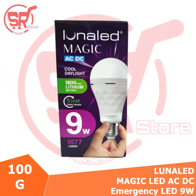 Lampu LED Emergency JAVOTEC / LUNALED MAGIC Bohlam LED Emergency / Lampu LED Darurat / Lampu LED Cerdas JAVOTEC & Merk Lainnya  ( SR Store MKS / SR Store Makassar ) lamp 3