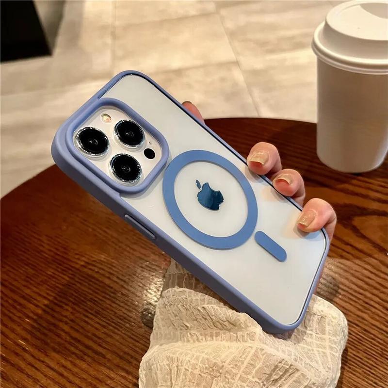 Product Introduction of Luxury Magnetic Wireless Charge For Magsafe Case for iPhone 15 14 Plus 13 12 11 Pro Max Shockproof Soft Transparent Bumper Cover 15
