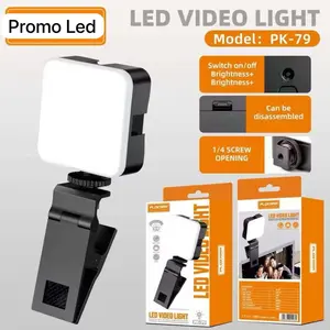 Lampu Jepit Selfie Portable Clip Mini Live Streaming Video Serbaguna Lampu Kamera Handphone Komputer