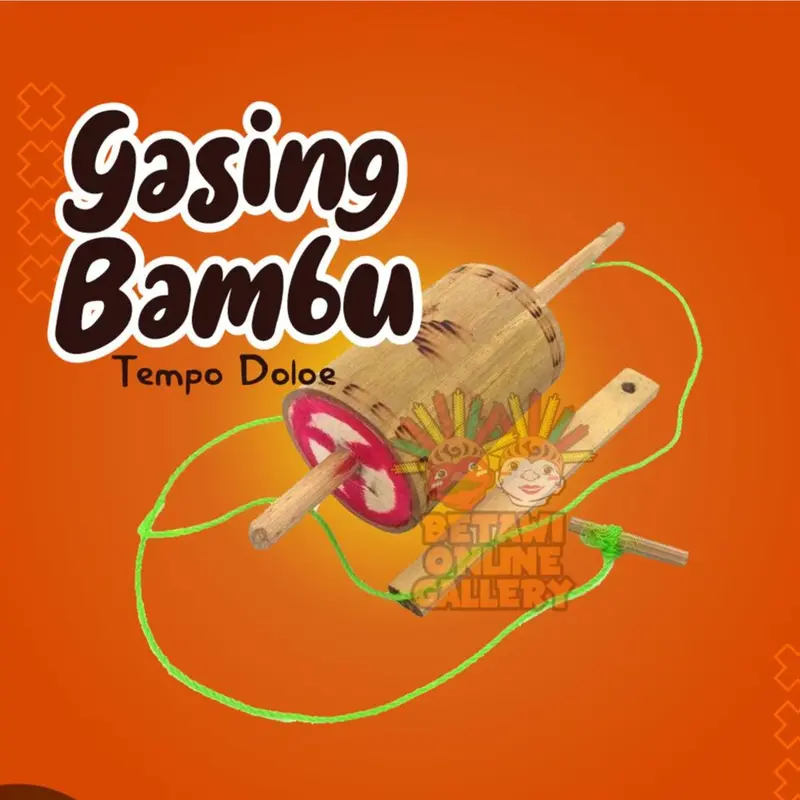 Gasing / Gangsing / Pangggal Bambu Mainan Tradisional Anak 1