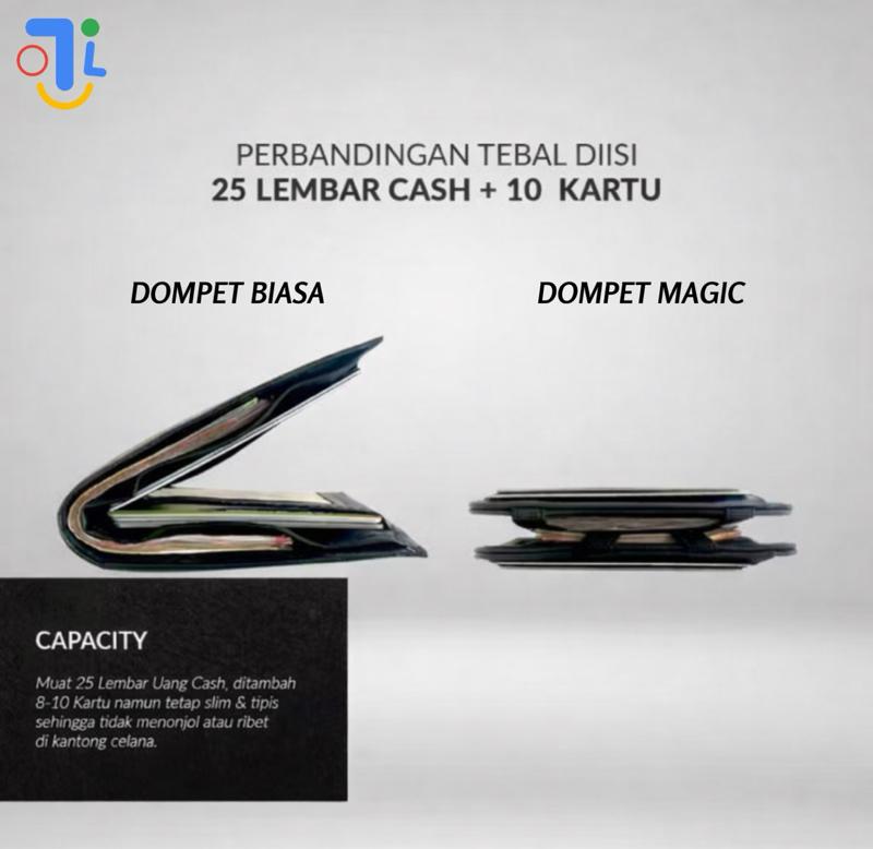 Tolu Magic Wallet Dompet Kartu Dan Uang Lipat Pria Wanita Card Holder Tipis Mini Premium Tolu Magic Wallet Dompet Kartu Dan Uang Lipat Pria Wanita Card Holder Tipis Mini Premium