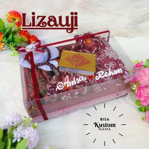 MAHAR/MAHAR NIKAH/SESERAHAN/HANTARAN/SEPERANGKAT ALAT SHOLAT/BISA KUSTOM NAMA COUPLE/SET ALAT LENGKAP