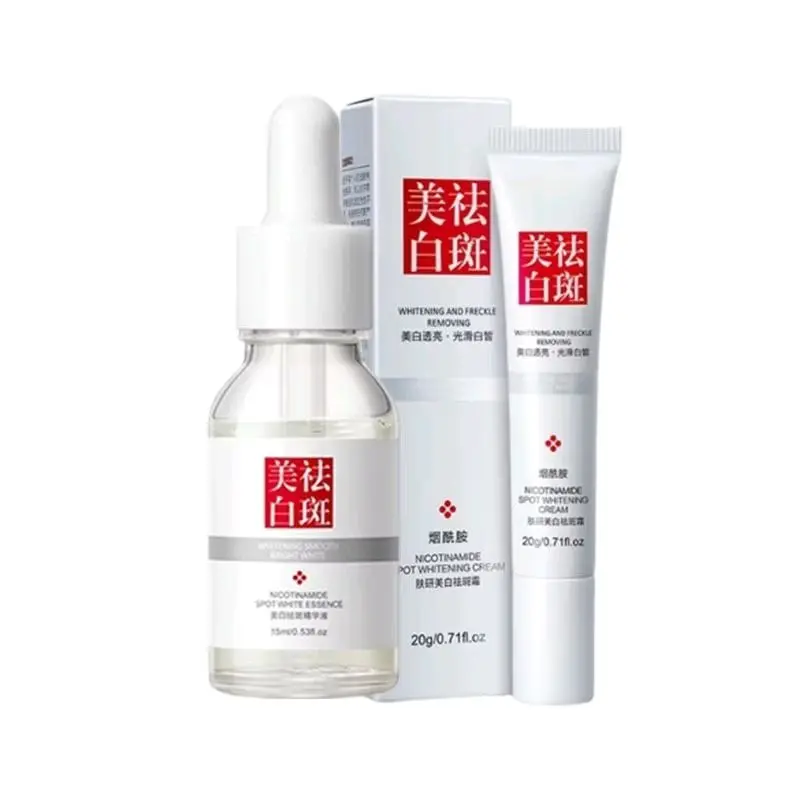 LS [ PAKETAN ] Penghilang Flek Hitam 2 in 1 Fuyan Cream Whitening Remove Dark Spot & Serum FuYan Penghilang Flek Hitam Kerutan Kuning 5