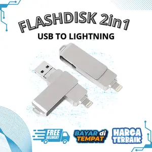 Flashdisk OTG 2in1 USB To Lightning Penyimpanan 128GB 512GB 1TB Metal High Speed