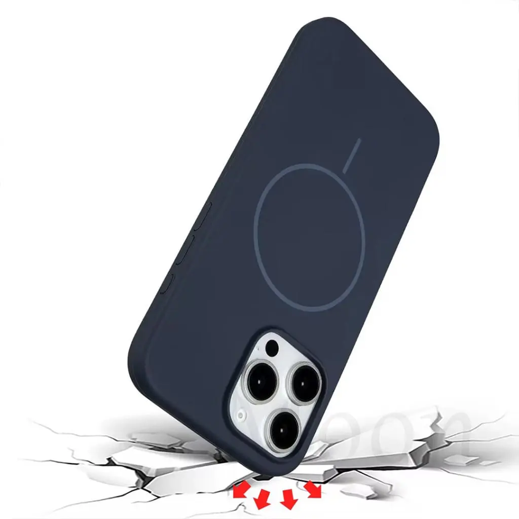 MOONCASE (3-4) Silicone Slim Case Magsafe For IPhone 11 12 13 14 15 16 17 PRO MAX PLUS PROMAX ANM