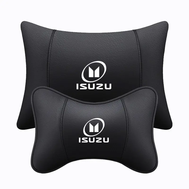 ISUZU Neck Pillow for D-Max Etc MUX Ertiga APV Ignis Edition Car Seat Headrest Lumbar Support Pillow Car Neck Pillow Lumbar Pillow Auto Seat Pillow