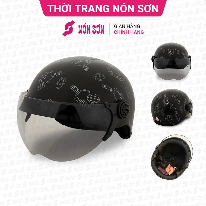 ƯU ĐÃI - Mũ bảo hiểm có kính NÓN SƠN chính hãng BKP-ĐN122