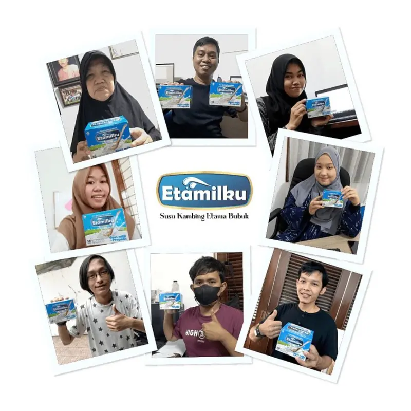 1 BOX Susu ETAMILKU (10 Sachet) Susu Kambing Etawa Bubuk Plus Propolis Original 5