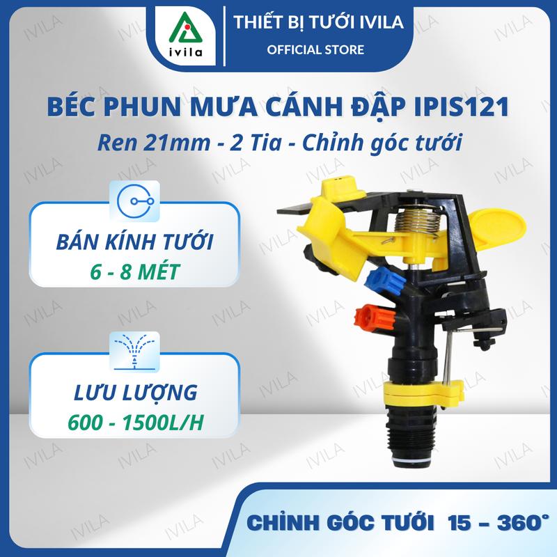  Các loại béc phun mưa cánh đập 2 tia ren 21mm Có thể điều chỉnh góc tưới hoặc tưới 360 Béc tưới cây bán kính lớn vòi tưới cây vòi  xịt 