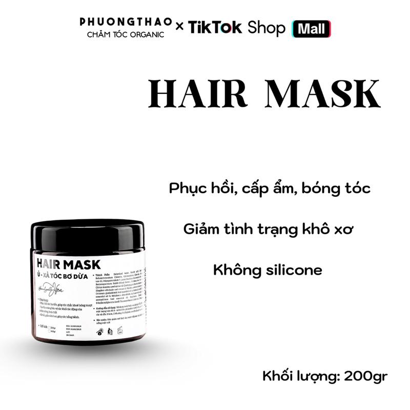 Kem Ủ Xả Bơ Dừa cấp ẩm, phục hồi tóc size 200gram.