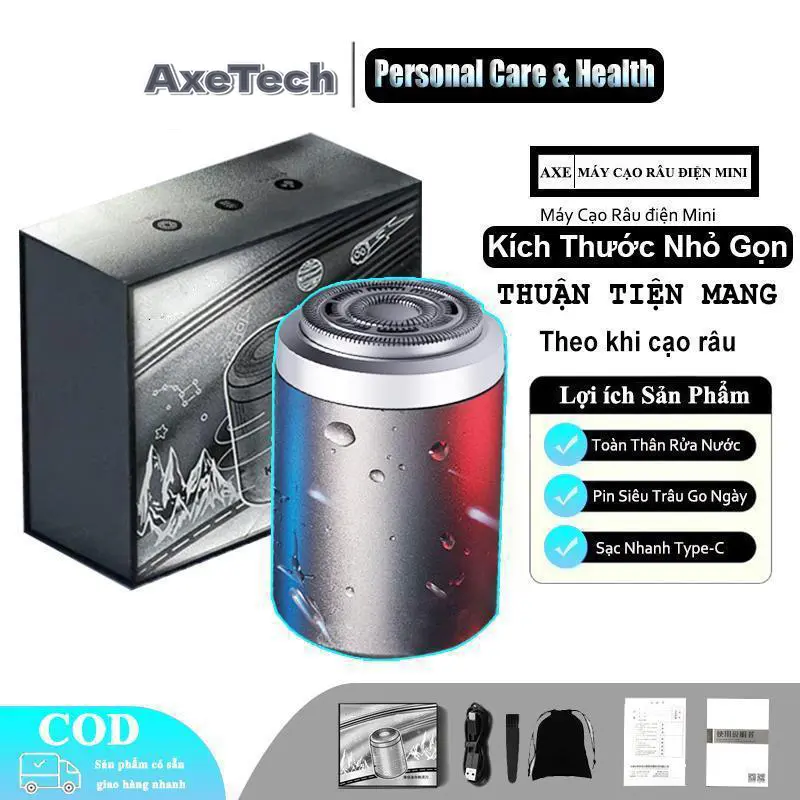 【COD】Mini Động cơ Máy cạo râu chạy điện có thể sạc lại được làm bằng chất liệu hợp kim kim loại, toàn thân chống nước, phù hợp cho cả nam và nữ, là máy cạo râu mini điện, thích hợp cho việc cạo râu hàng ngày, lông mặt, dao cạo râu điện mini