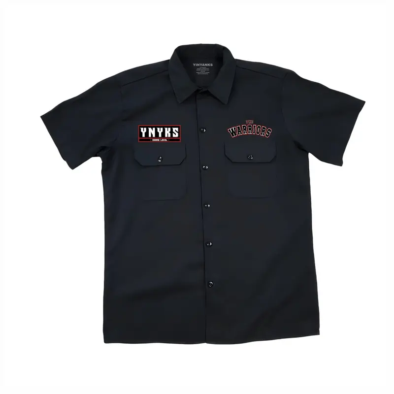 Yinyanks Trdmrk Workshirt the warriors come out to play kemeja kerja PDH Katun Safety 2