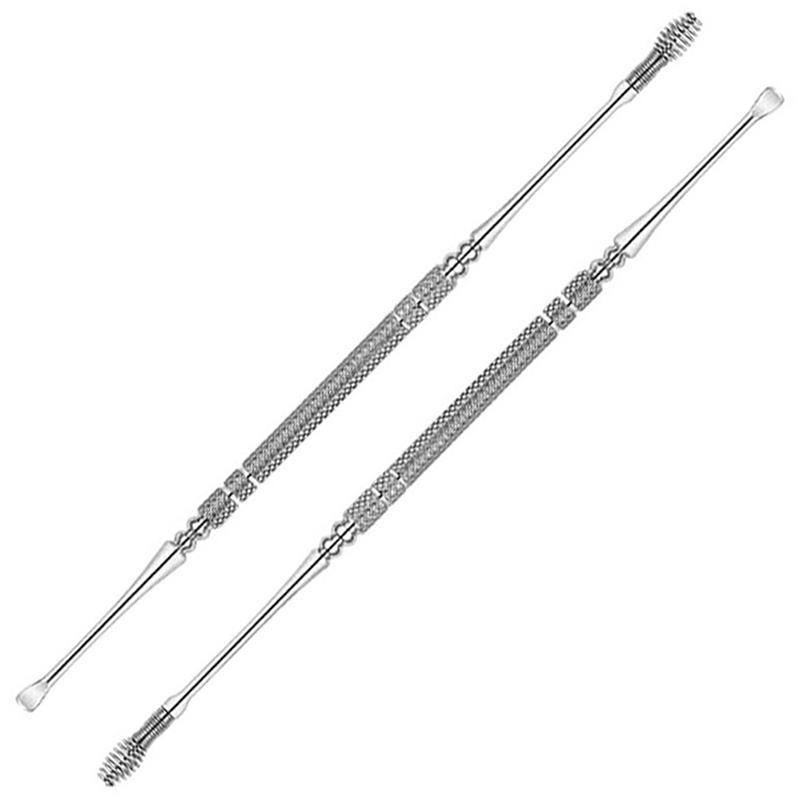 Product Introduction of Double Head Stainless Steel Spiral Earpick Ear Scoop Earwax Digging Tools Earwax Curette Spoon Care Ear Clean Toolear Cleaner 18