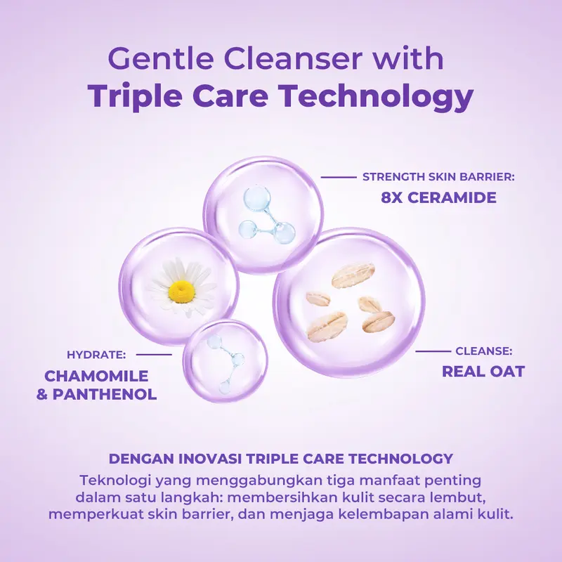 (FLASH SALE) Facetology Bundle Triple Care Micellar Water dan Facial Gel Cleanser 100ML untuk Kulit Wajah Berminyak & Berjerawat, Acid 3