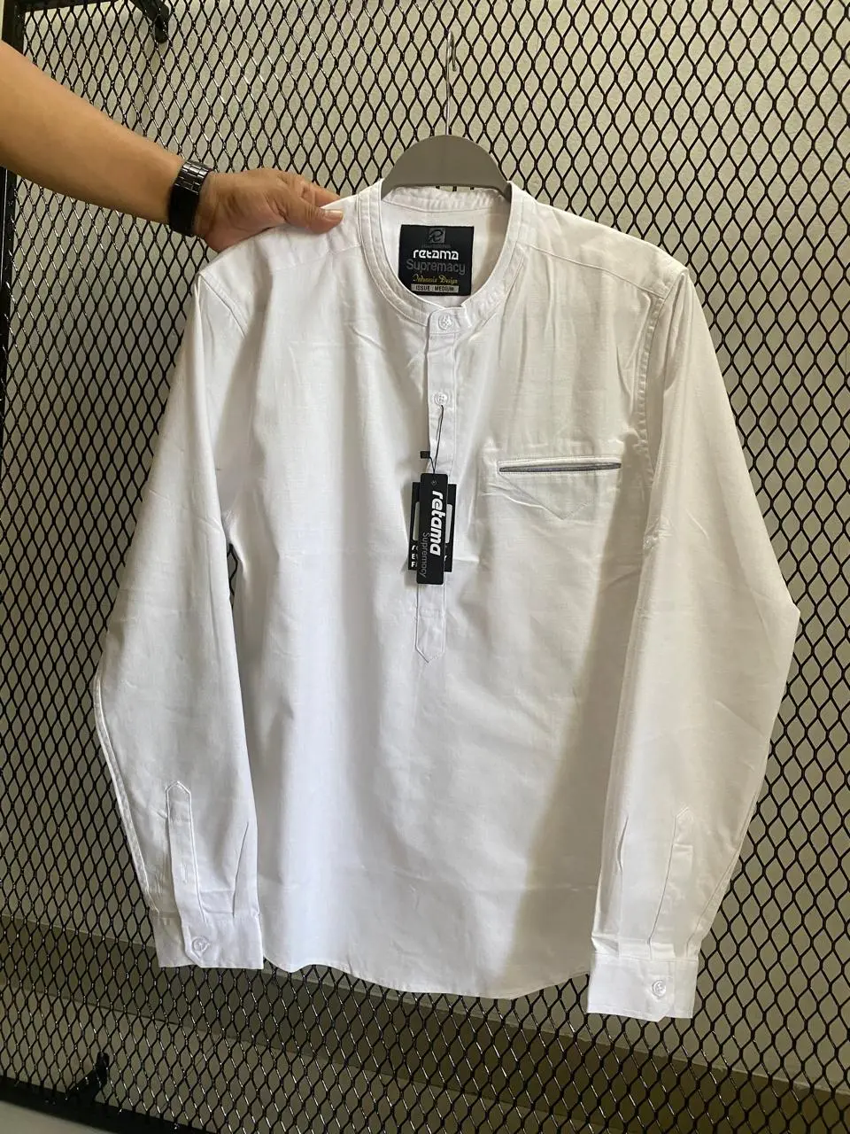 BAJU KOKO RETAMA LENGAN PANJANG PREMIUM /TERLARIS /KOKOVIRAL/KOKO MEWAH /KOKO BERKUALITAS Muslim Tebal Pria Dewasa Toyobo Kurta Putih