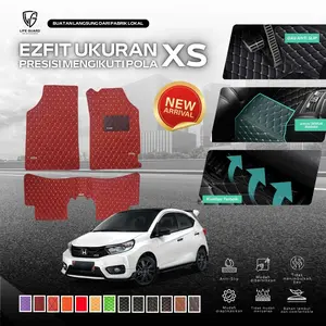 [Lifeguard Carpet] - EZFIT 2D Car Mats Leather Ukuran XS - Karpet Mobil Kulit Waterproof Premium