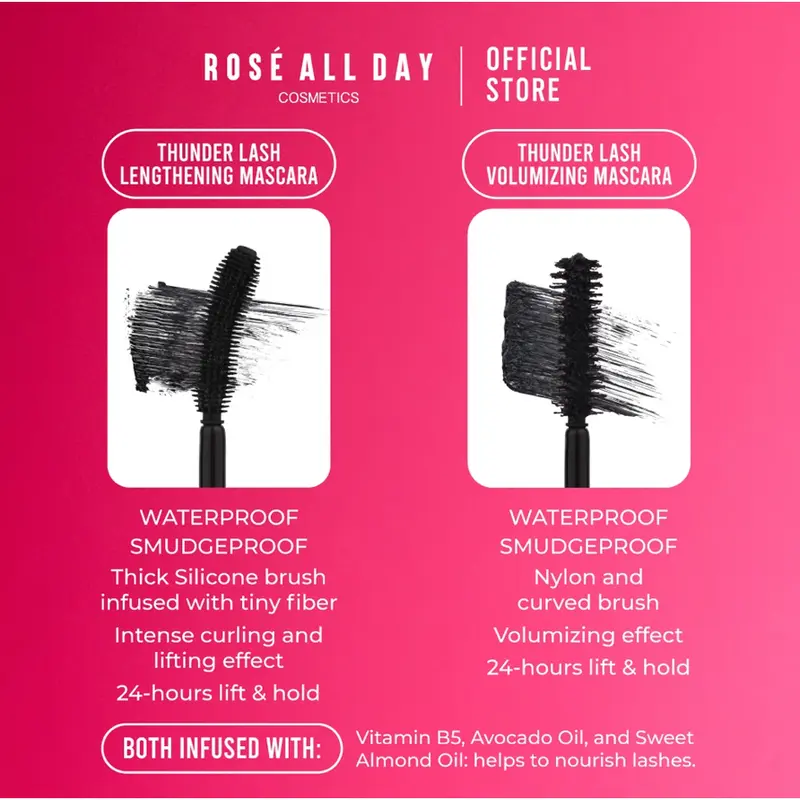 Rosé All Day All New Thunder Lash Mascara - RAD MASKARA 4