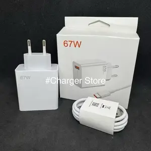 Charger Xiomi 67W Support Fast Charging Pengisian Daya Cepat 67Watt Cable Micro USB - Type C Kabel Kepala Carger Grosir