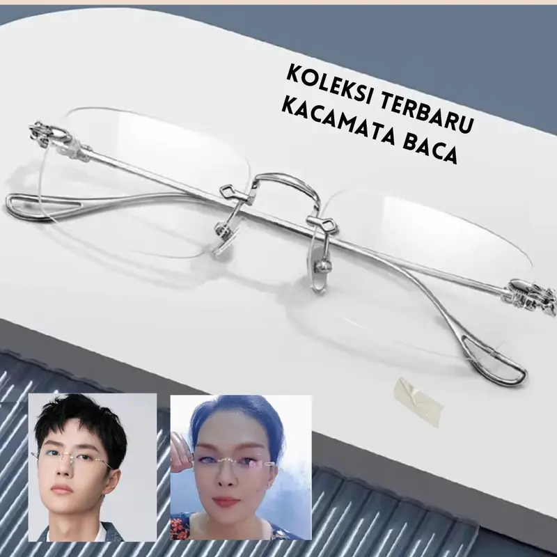 Kacamata singel lensa untuk baca uniq, tangkai ukiran bahan plastik premium. Frame 3