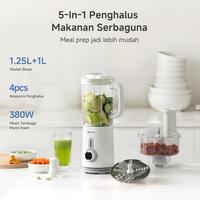 Gambar 【Tokopedia Exclusive】Simplus Blender 2 Wadah 5-In-1 Fungsi Food Grade Serbaguna Penghalus Makanan 1.25L Blender 1L Pencacah Jus Mencincang Memotong Mengupas LLJH005 - 5-in-1 dari Simplus Kab. Tangerang 4 Tokopedia