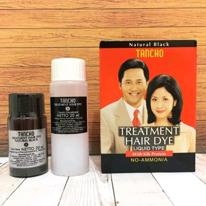 Tancho Treatment Hair Dye / Semir Rambut Hitam - 40ml 0