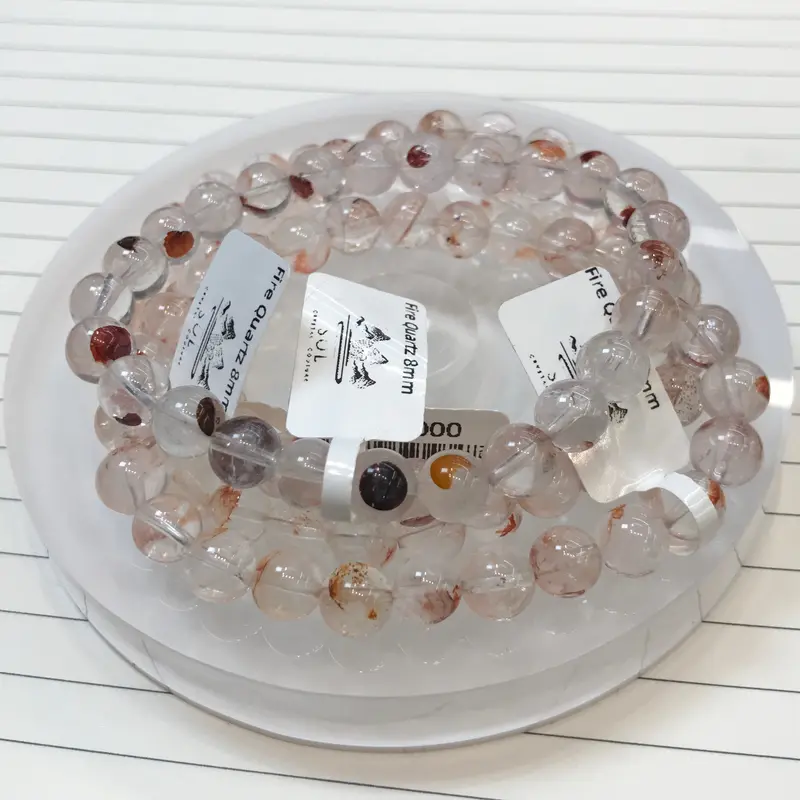 Fire Quartz 8mm Crystal Bracelet 0
