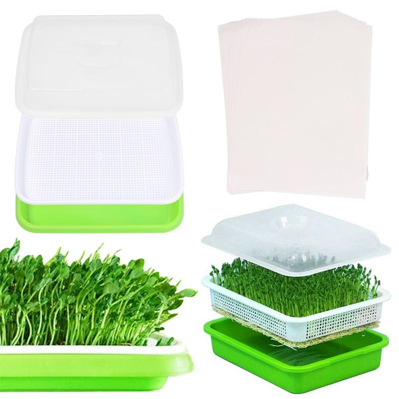 Ngoài trời Trong Nhà Thủy Canh Khay Nursery Giấy Nhà máy Hộp Hạt giống Sprouter…