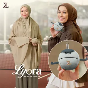 Kallia Label Lyora Doll Prayer Set | Mukena Mini Travel Two Tone | Packaging With Box