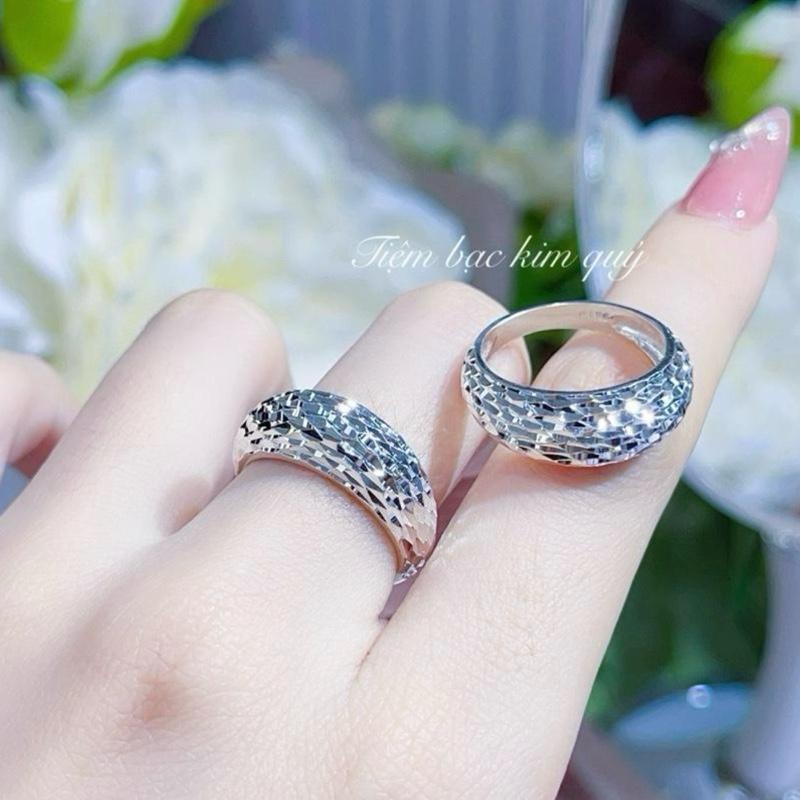  Nhẫn mo chạm nhiễn cao cấp bản vừa 
