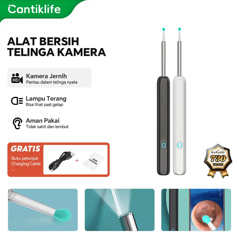 Kakimi korek kuping LED smart Pembersih Telinga korek kuping kamera led korek kuping bayi alat pembersih telinga WIFI korek kuping waterproof earpick
