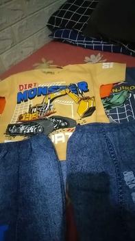 Product Review of Unikidz 05 | 3 Setelan Anak Laki-Laki dari Bahan Cotton Combed dengan Motif dan Warna Acak - Fashion, Baju from B**h 1