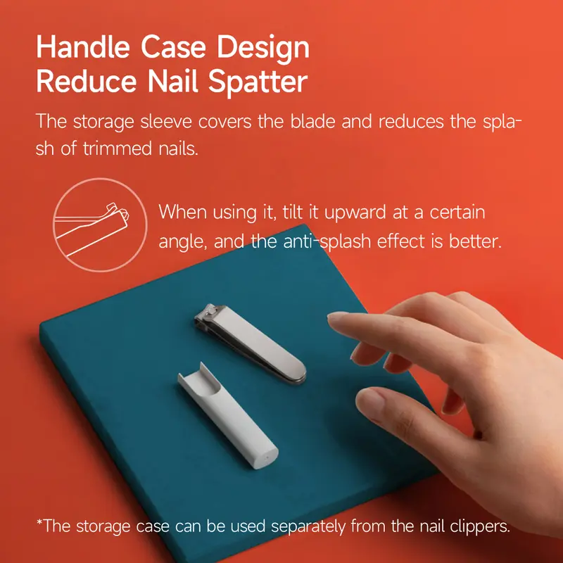 Mijia Potong Kuku Anti Cipratan Baja tahan karat berkualitas tinggi Nail Clipper,Original 6
