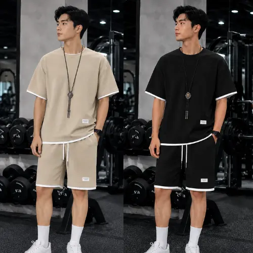 [BIGSIZE 95kg] BỘ QUẦN ÁO NAM CHẤT LIỆU TỔ ONG, SET ĐỒ NAM FORM RỘNG TAY LỠ MÀU TRƠN BASIC BO08 - Minhstore88